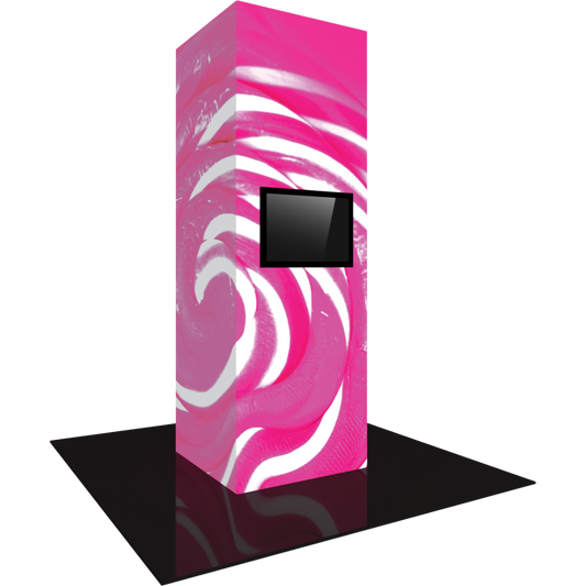 Vector Frame Modular Backlit Monitor Tower 06 (4' x 12')