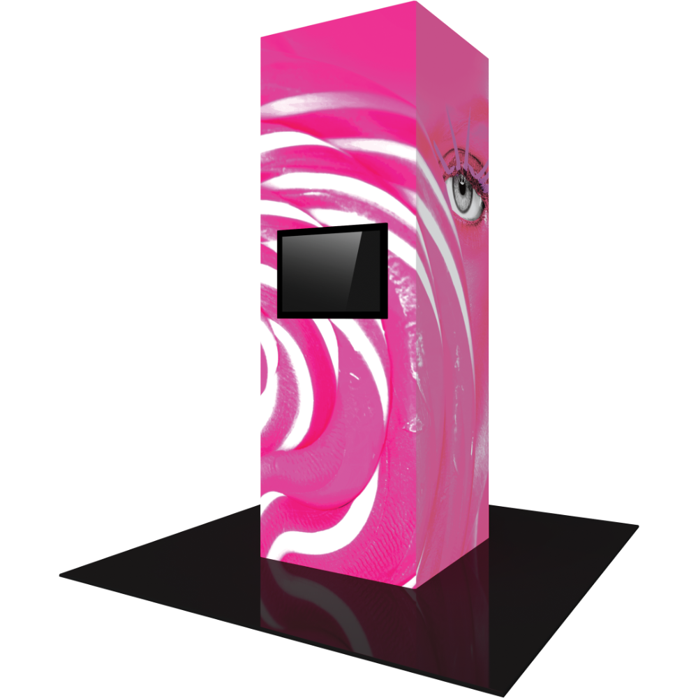 Vector Frame Modular Backlit Monitor Tower 06 (4' x 12')