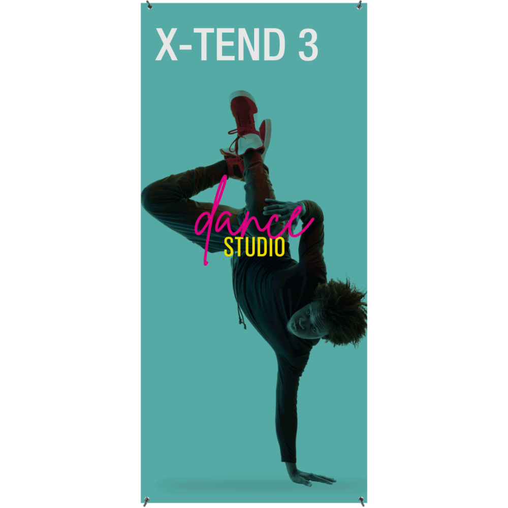 X-TEND 3 Spring Back Banner Stand