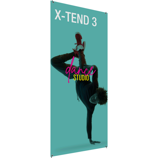 X-TEND 3 Spring Back Banner Stand