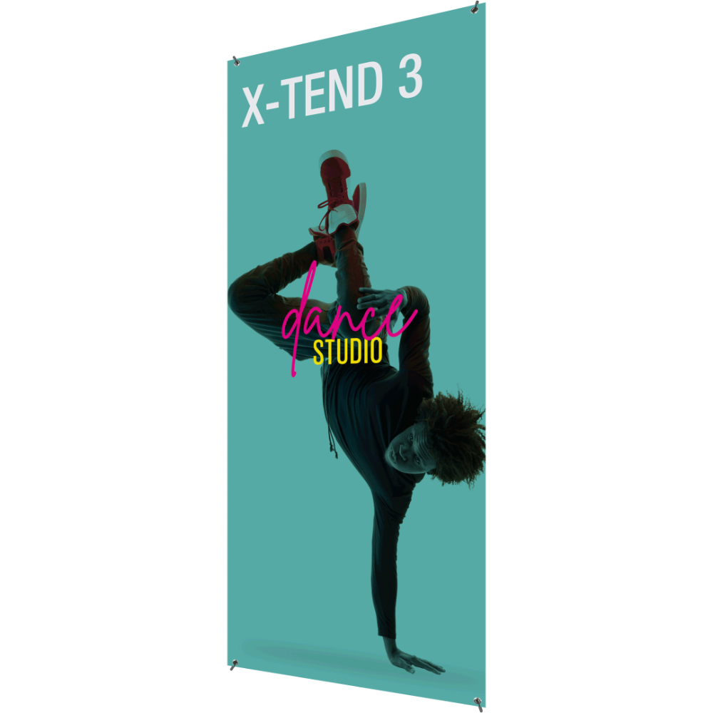 X-TEND 3 Spring Back Banner Stand